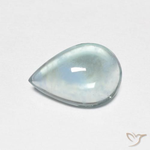 2.08ct Naturel Bleu-vert léger Fluorine, En forme de poire, Transparent