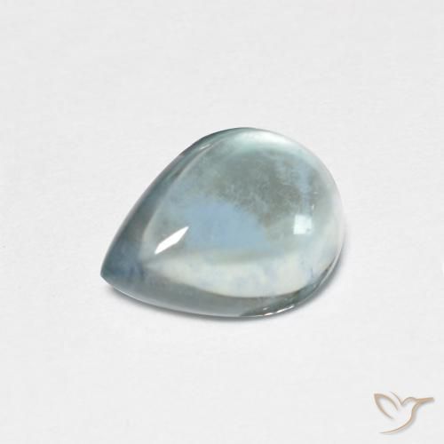 Fluorine Bleu-vert léger naturelle En forme de poire, 2.08 ct, Transparent
