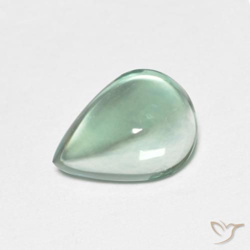 Fluorine Bleu vert naturelle En forme de poire, 2.47 ct, Transparent