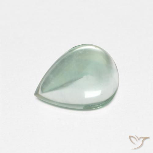 Fluorine Vert bleuâtre naturelle En forme de poire, 2.27 ct, Transparent