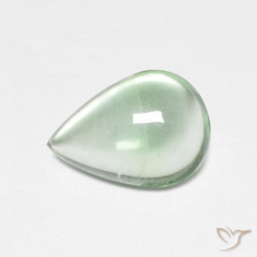 2.38ct Naturel Vert clair Fluorine, En forme de poire, Transparent