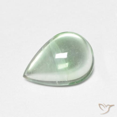 Fluorine Vert clair naturelle En forme de poire, 2.38 ct, Transparent