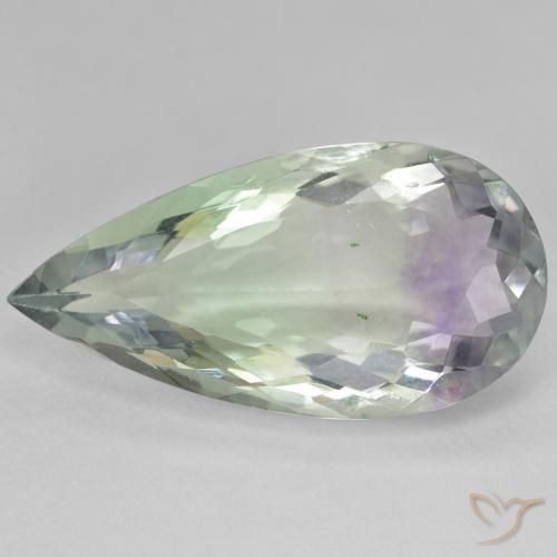 22.70ct Naturel Multicolore Fluorine, En forme de poire, SI