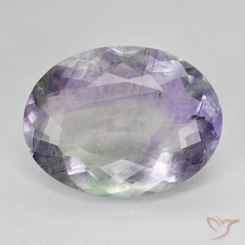 14.99ct Naturel Multicolore Fluorine, ovale, SI
