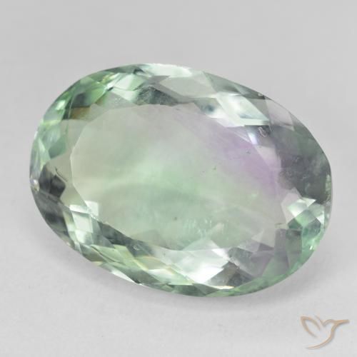 Fluorine Multicolore naturelle ovale, 28.28 ct, SI