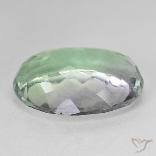 Fluorine Multicolore naturelle ovale, 28.28 ct, SI