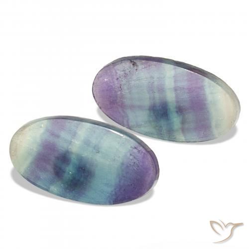 Shop natural 21.40ct Multicolore Fluorine gems, ovale, from Inde at GemSelect. In stock, global shipping!