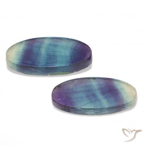 Shop natural 21.40ct Multicolore Fluorine gems, ovale, from Inde at GemSelect. In stock, global shipping!