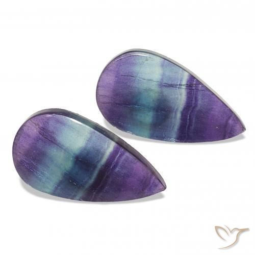 Shop natural 17.44ct Multicolore Fluorine gems, En forme de poire, from Inde at GemSelect. In stock, global shipping!