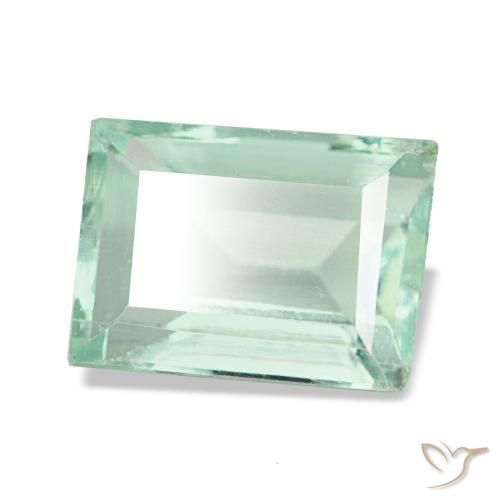 Fluorite vert naturelle baguette, 2,30 ct, VS
