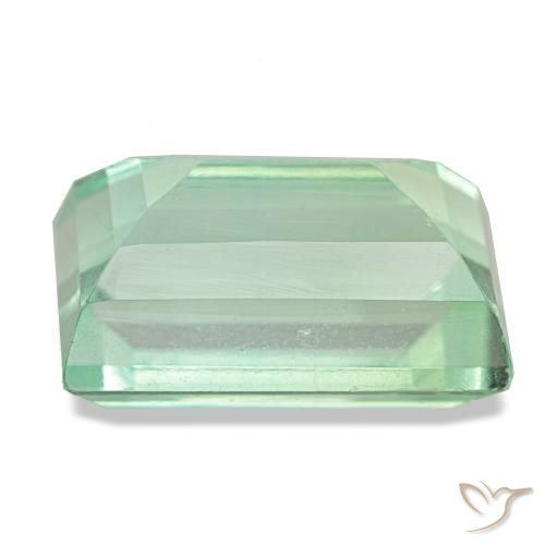 Fluorite vert naturelle baguette, 8,77 ct, VS