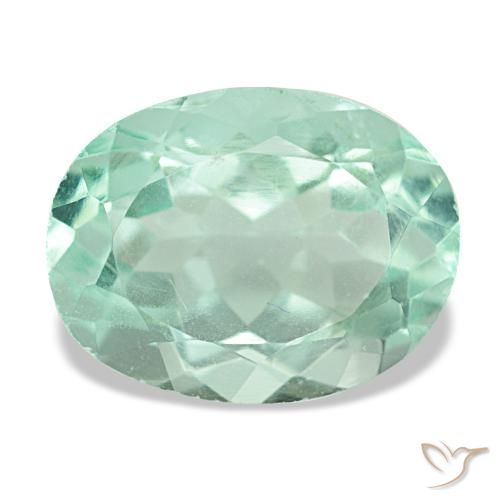 Fluorite vert de 5,65 ct, ovale, VS