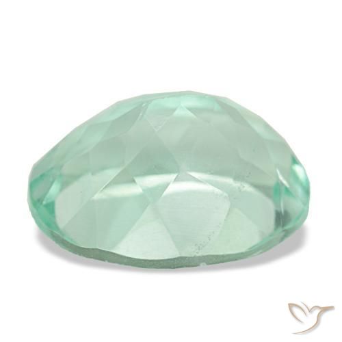 Fluorite vert naturelle coupe ovale, 5,65 ct, VS