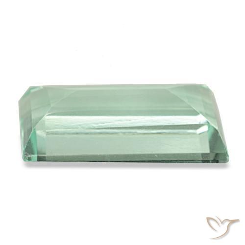 Fluorite vert naturelle baguette, 6,15 ct, VS