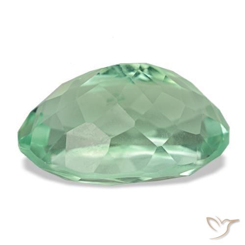 Fluorite vert naturelle coupe ovale, 11,73 ct, VS