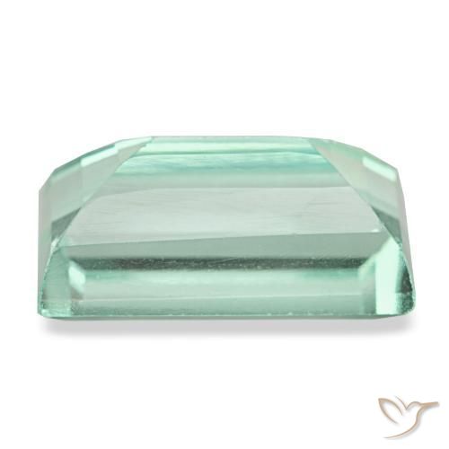 Fluorite turquoise naturelle baguette, 6,18 ct, VVS-VS