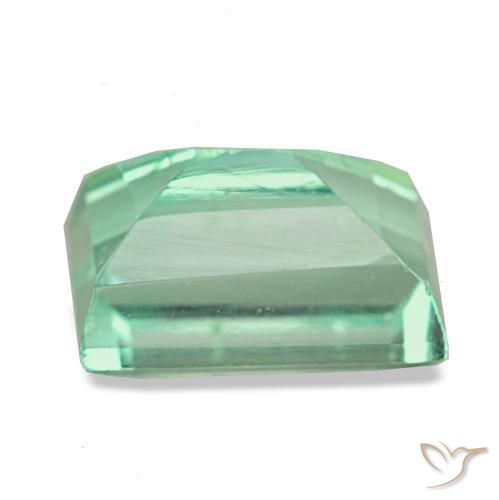 Fluorite vert naturelle baguette, 3,81 ct, VS
