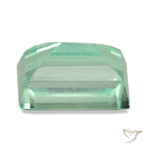 Fluorite vert naturelle baguette, 6,19 ct, VS