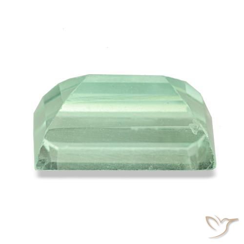 Fluorite vert naturelle baguette, 3,02 ct, VS