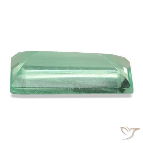 Fluorite vert naturelle baguette, 7,49 ct, VS