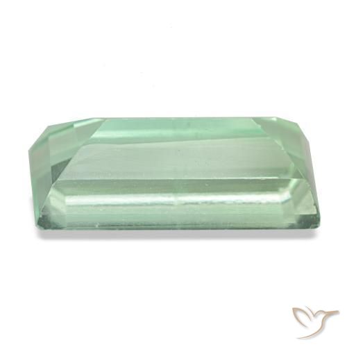 Fluorite vert naturelle baguette, 5,33 ct, VS