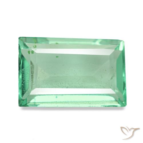 Fluorite vert naturelle baguette, 2,95 ct, VS