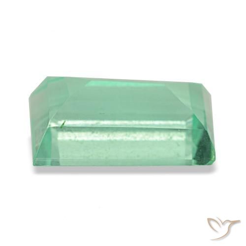 Fluorite vert naturelle baguette, 2,95 ct, VS