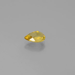 Béryl doré jaune naturelle en forme de poire, 0,63 ct, VVS