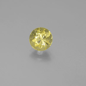 Béryl doré jaune naturelle coupe roude, 0,91 ct, VS