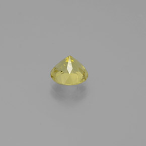 Béryl doré jaune naturelle coupe roude, 0,91 ct, VS