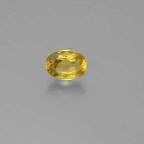 Béryl doré Jaune naturelle Coupe ovale, 0.72 ct, VS-SI