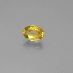 Béryl doré Jaune naturelle Coupe ovale, 0.72 ct, VS-SI