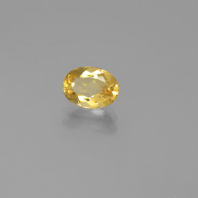 Béryl doré jaune naturelle coupe ovale, 0,82 ct, VVS-VS