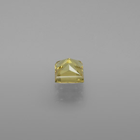 Béryl doré jaune naturelle carré, 0,58 ct, VVS-VS