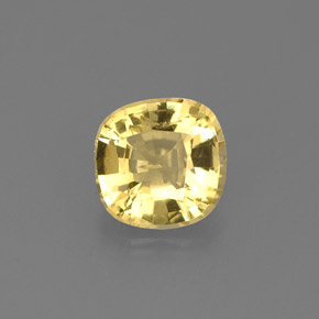 Béryl doré jaune naturelle coupe coussin, 0,69 ct, VS