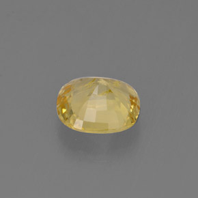 Béryl doré jaune naturelle coupe coussin, 0,69 ct, VS