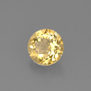 Béryl doré jaune naturelle coupe roude, 0,69 ct, VS