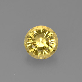 Béryl doré jaune naturelle coupe roude, 0,61 ct, VS