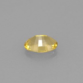 Béryl doré jaune naturelle coupe ovale, 0,68 ct, VVS-VS