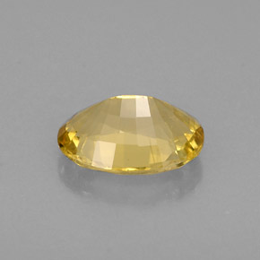 Béryl doré Jaune naturelle Coupe ovale, 0.63 ct, VVS-VS
