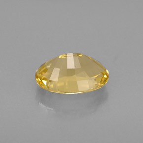 Béryl doré jaune naturelle coupe ovale, 0,76 ct, VVS-VS