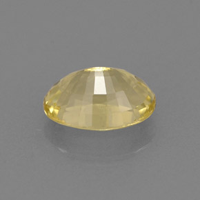 Béryl doré jaune naturelle coupe ovale, 0,77 ct, VVS-VS
