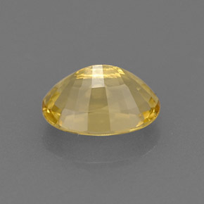 Béryl doré jaune naturelle coupe ovale, 0,83 ct, VS