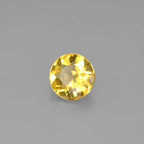 Béryl doré jaune naturelle coupe roude, 0,77 ct, VS