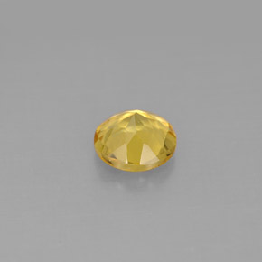 Béryl doré jaune naturelle coupe roude, 0,77 ct, VS