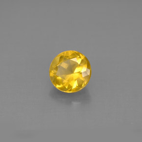 Béryl doré jaune naturelle coupe roude, 0,81 ct, VS