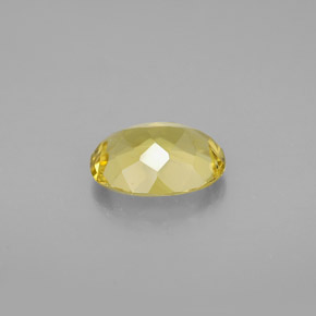 Béryl doré jaune naturelle coupe ovale, 1,51 ct, VVS