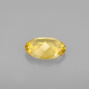 Béryl doré jaune naturelle coupe ovale, 1,48 ct, VS