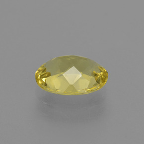 Béryl doré jaune naturelle coupe ovale, 1,56 ct, VS