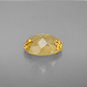 Béryl doré jaune naturelle coupe ovale, 1,63 ct, VS